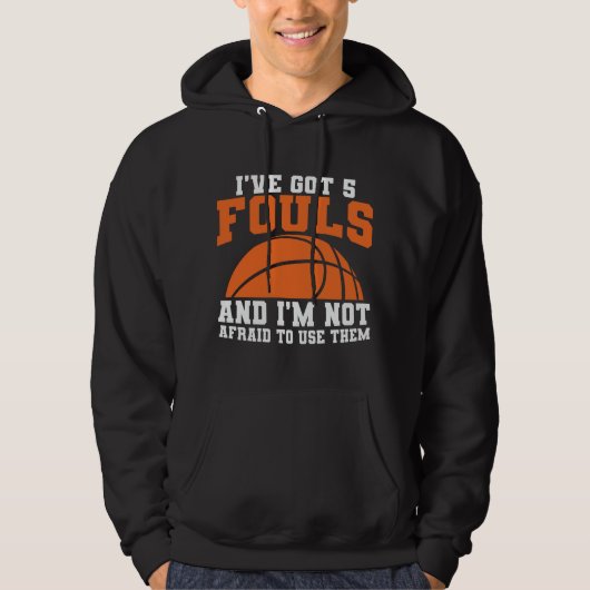 Fouls Basketball | Basketball Design Hoodie (Voorkant)