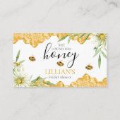 Found Her Honey Bee Bridal Shower Recipe Request  Informatiekaartje (Achterkant)