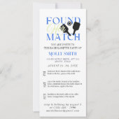 Found Her Match Pickleball Bachelorette Itinerary Kaart (Voorkant)