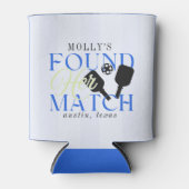 Found Her Match Pickleball Sporty Bachelorette Blikjeskoeler (Voorkant)