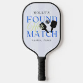 Found Her Match Pickleball Sporty Bachelorette Pickleball Paddle (Voorkant)