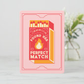  "Found Her Match" vrijgezellenfeest Kaart (Staand voorkant)