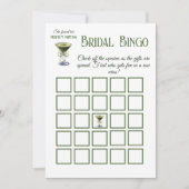 Found Her Perfect Matcha Bridal Shower Bingo Card Kaart (Voorkant)