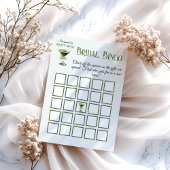 Found Her Perfect Matcha Bridal Shower Bingo Card Kaart