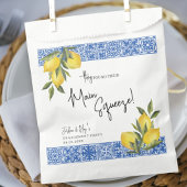 Found Main Squeeze Lemon & Blue Tegel Engagement Bedankzakje