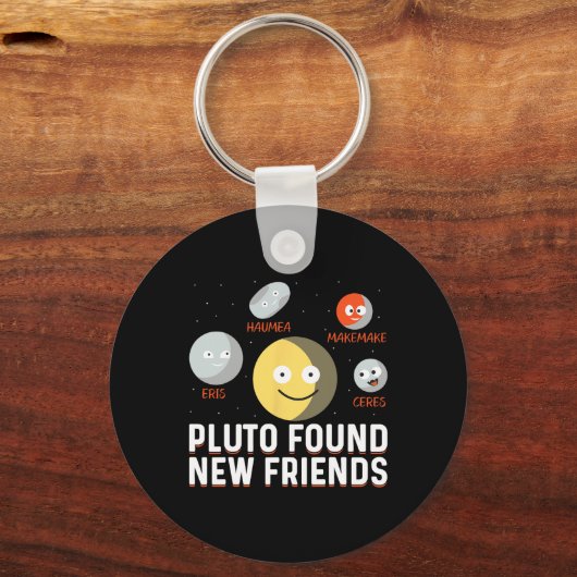 Found New Friends Dwarf Planets Astronomy Kids Sleutelhanger (Voorkant)