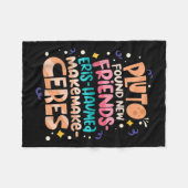 Found New Friends Funny Science Quotes Planets  Fleece Deken (Voorkant (Horizontaal))