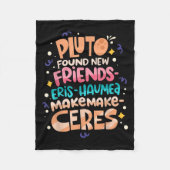 Found New Friends Funny Science Quotes Planets  Fleece Deken (Voorkant)