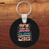 Found New Friends Funny Science Quotes Planets Sleutelhanger (Voorkant)