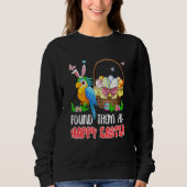 Found Them All Happy Easter Bunny Macaw Hunting Eg Trui (Voorkant)