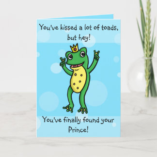 Found your prins - frog prints engagement card kaart