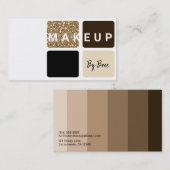 Foundation Eye Shadow Palette make-up Artist Visitekaartje (Voorkant / Achterkant)