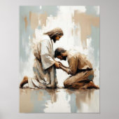 Foundation of Faith, Christian Art, Jesus Supporti Poster (Voorkant)