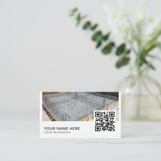 foundation visitekaartjes QR Code (Staand voorkant)