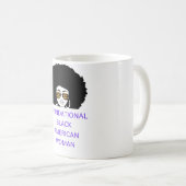 Foundational Black American Woman Afro Koffiemok (Voorkant rechts)