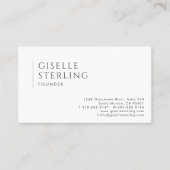 Founder Modern Professional QR Code Visitekaartje (Voorkant)