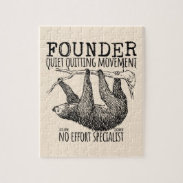 Founder Quiet Quitting Movement Cute Sloth Legpuzzel