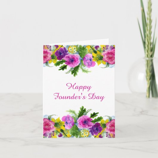 Founder's Day Folded Kaart (Voorkant)