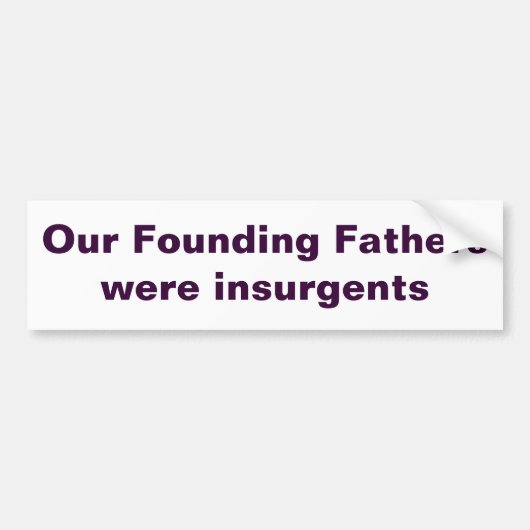 Founding Fathers Bumpersticker (Voorkant)