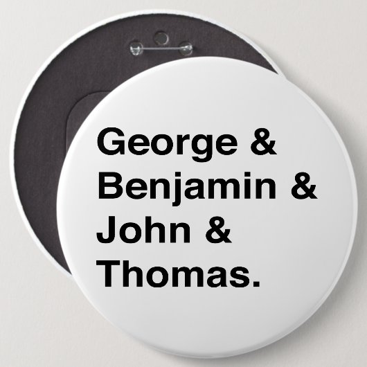 Founding Fathers Button (Voorkant /achterkant)