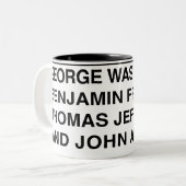 Founding Fathers Coffee Mok (Voorkant links)