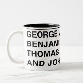 Founding Fathers Coffee Mok (Links)