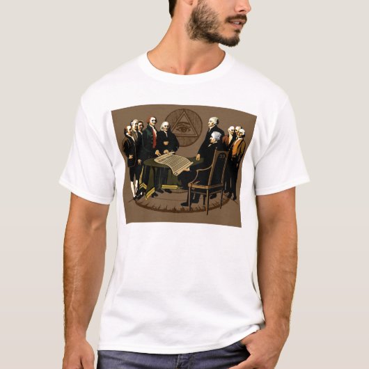 Founding Fathers Freedom 4 juli 1776 T-shirt (Voorkant)