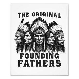 Founding Fathers Indiaanse Indianen Foto Afdruk