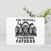 Founding Fathers Indiaanse Indianen Kaart (Staand voorkant)