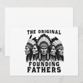 Founding Fathers Indiaanse Indianen Kaart (Voorkant / Achterkant)