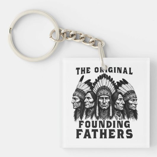 Founding Fathers Indiaanse Indianen Sleutelhanger (Voorkant)
