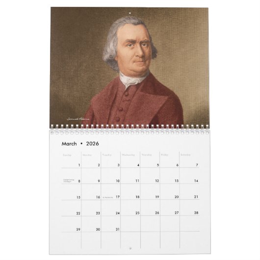 Founding Fathers Kalender (Mar 2026)