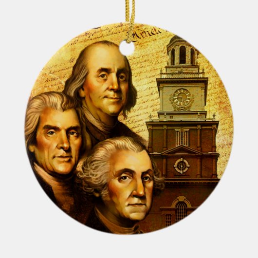 Founding Fathers Keramisch Ornament (Voorkant)