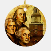 Founding Fathers Keramisch Ornament (Achterkant)