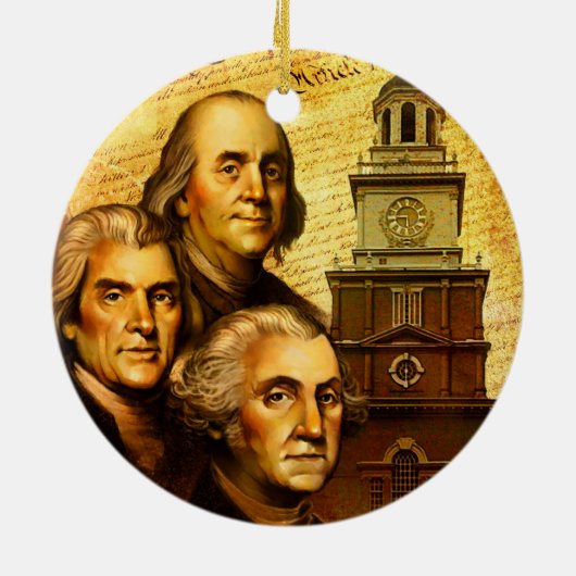 Founding Fathers Keramisch Ornament (Achterkant)