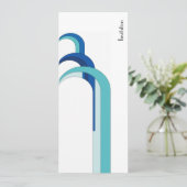 Fountain Blue - Uitnodiging (Staand voorkant)