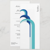 Fountain Blue - Uitnodiging (Voorkant / Achterkant)