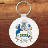 Fountain Family Crest Sleutelhanger (Voorkant)