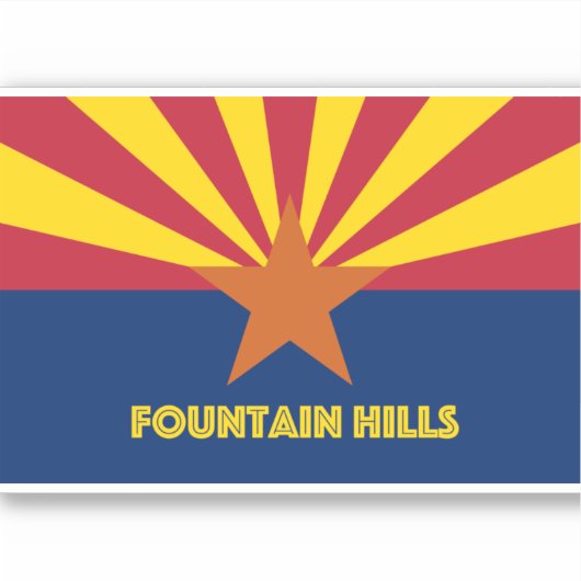 Fountain Hills AZ Sticker (Voorkant)