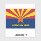 Fountain Hills AZ Sticker (Vel)