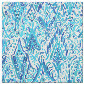 FOUNTAIN OF TRUTH Boho Chic Ikat Waterverf Stof (Swatch)