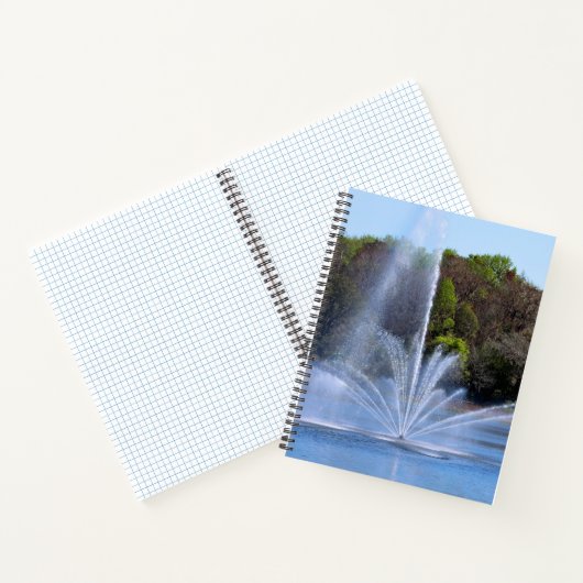Fountain On A Pond Notitieboek (Binnen)