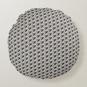 Fountain Pen Patterned Rond Kussen