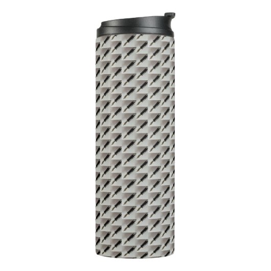 Fountain Pen Patterned Thermosbeker (Gedraaid links)