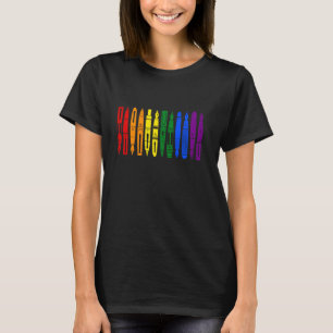 Fountain Pen x Pride Gay Flag (Regenboog) Subtiele T-shirt