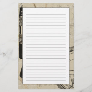 Fountain Pens and Watchface with Notes Briefpapier