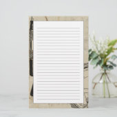 Fountain Pens and Watchface with Notes Briefpapier (Staand voorkant)