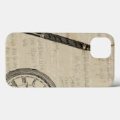 Fountain Pens and Watchface with Notes Case-Mate iPhone Case (Achterkant (horizontaal))
