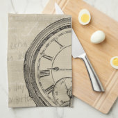 Fountain Pens and Watchface with Notes Theedoek (Quarter Fold)