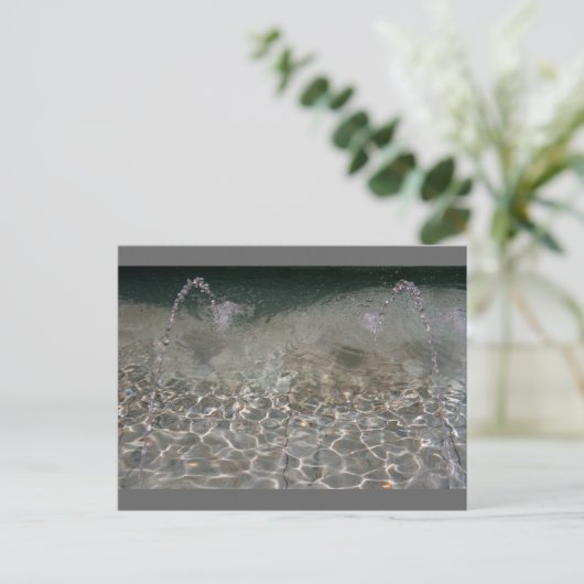 Fountain Spray Briefkaart (Staand voorkant)